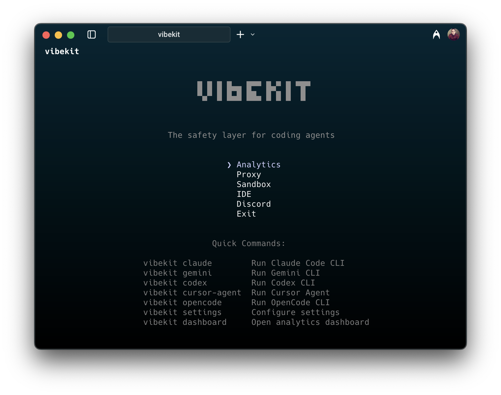 VibeKit CLI Interface